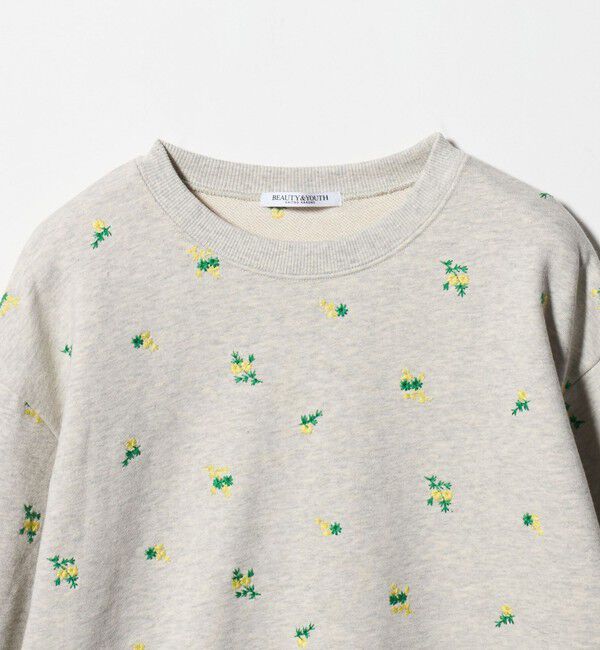 BEAUTY&YOUTH UNITED ARROWS「コットン裏毛 エンブロイダリー スウェットプルオーバー」|スウェット・ジャージ|