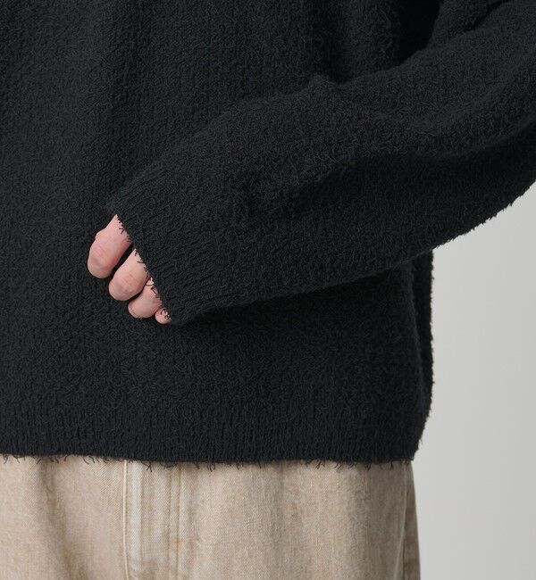 MONKEY TIME「コットン ナイロン カールヤーン ポロシャツ」|ニット・セーター|