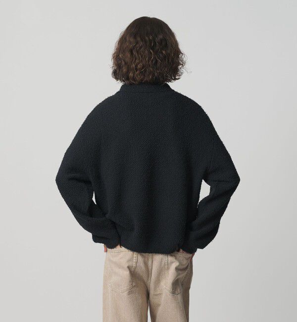 MONKEY TIME「コットン ナイロン カールヤーン ポロシャツ」|ニット・セーター|