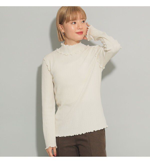 Ray BEAMS 「ランダム リブ メロー ハイネック カットソー」|Tシャツ・カットソー|