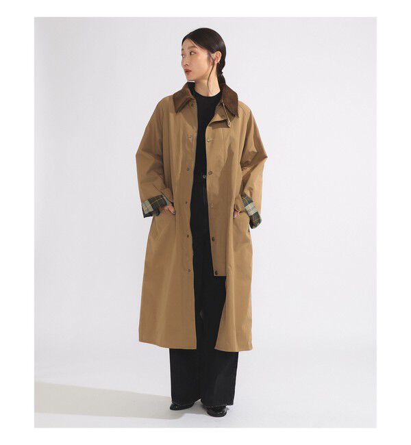 Demi-Luxe BEAMS 「【別注】BARBOUR / BURGHLEY ロングコート」|ダッフルコート|BEIGE