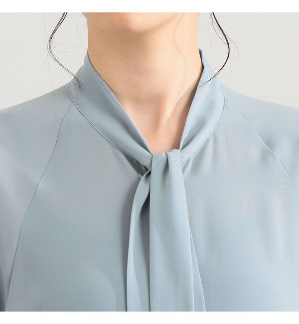 Demi-Luxe BEAMS 「AK+1 / オーバータイ ブラウス」|シャツ・ブラウス|