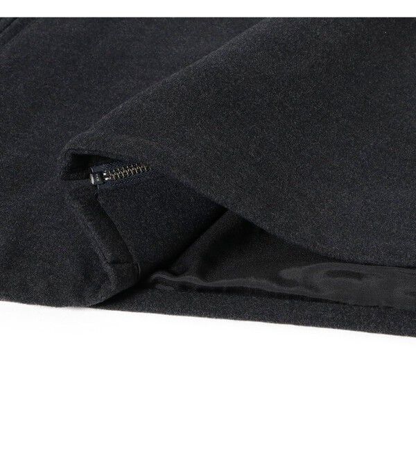 BEAMS「リラックスフィット フリースメルトン シングル ライダースジャケット」|ブルゾン・スタジャン|