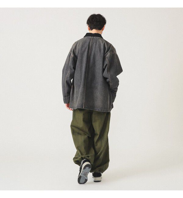 BEAMS「デニム ルーズ カバーオール」|ブルゾン・スタジャン|