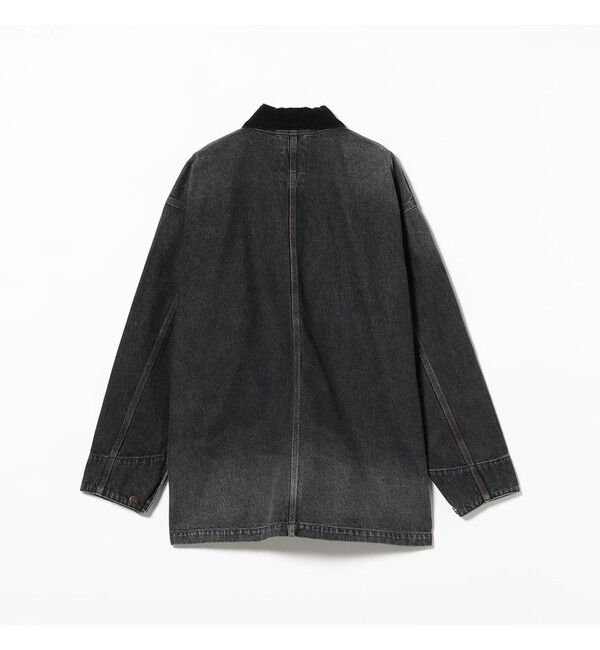 BEAMS「デニム ルーズ カバーオール」|ブルゾン・スタジャン|