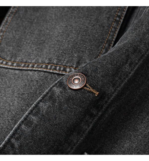 BEAMS「デニム ルーズ カバーオール」|ブルゾン・スタジャン|