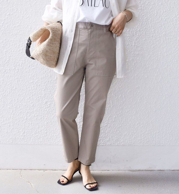SHIPS for women「【WEB限定】ストレッチ ベーシック ベイカー パンツ」|その他|