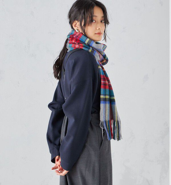 SHIPS for women「チェック カシミヤ ストール」|ストール|