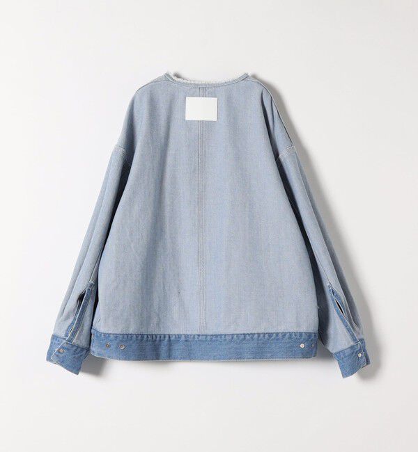SHIPS any「SHIPS any: ノーカラー デニム ブルゾン［SHIPS any DENIM］」|デニムジャケット|