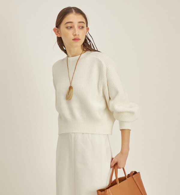SHIPS for women「〈手洗い可能〉コットンポリ ローゲージ クルーネック プルオーバー◇」|ニット・セーター|