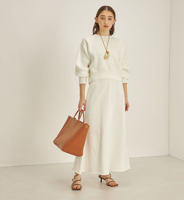 SHIPS for women「〈手洗い可能〉コットンポリ ローゲージ クルーネック プルオーバー◇」|ニット・セーター|