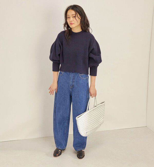 SHIPS for women「〈手洗い可能〉コットンポリ ローゲージ クルーネック プルオーバー◇」|ニット・セーター|