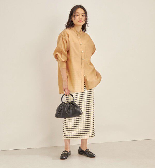 SHIPS for women「〈手洗い可能〉フェルガナ コットン ランダム リブ タイト スカート ◇」|スカート|