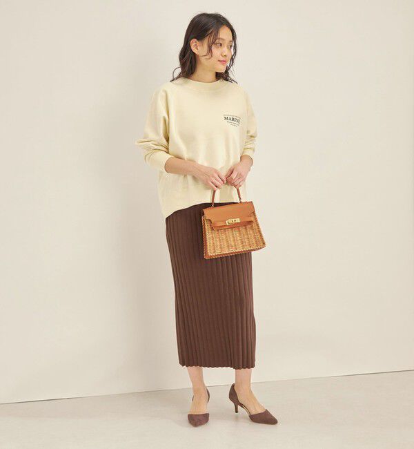 SHIPS for women「〈手洗い可能〉フェルガナ コットン ランダム リブ タイト スカート ◇」|スカート|