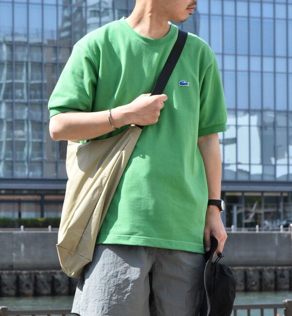 SHIPS any「【SHIPS any別注】LACOSTE: ワンポイント ロゴ ピケ クルーネック Tシャツ 24SS◇」|Tシャツ・カットソー|