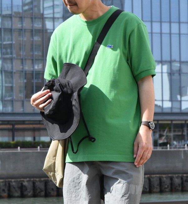 SHIPS any「【SHIPS any別注】LACOSTE: ワンポイント ロゴ ピケ クルーネック Tシャツ 24SS◇」|Tシャツ・カットソー|