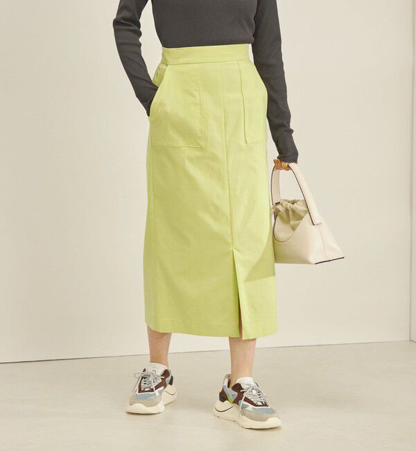 SHIPS for women「〈手洗い可能〉ハイストレッチ カラー タイト スカート」|スカート|