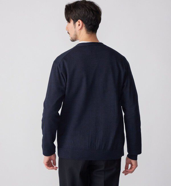 SHIPS「SHIPS: ハンドフレーム 16ゲージ Vネック カーディガン ニット」|カーディガン|