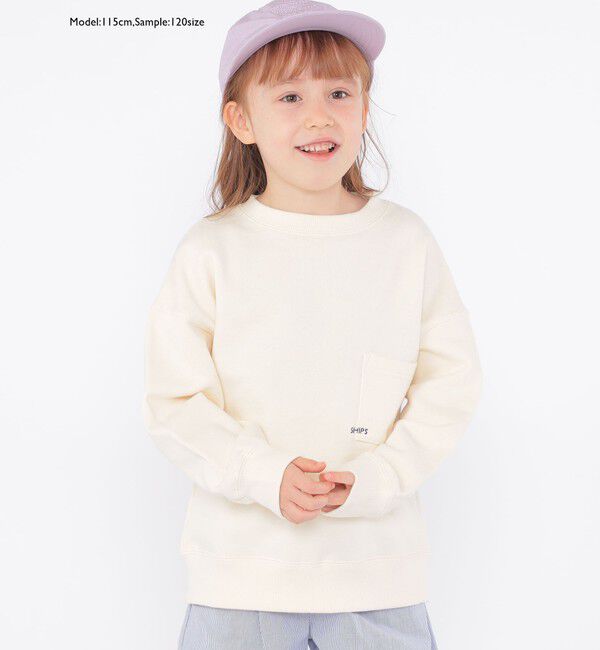 SHIPS KIDS「【WEB限定】SHIPS KIDS:100～160cm / マイクロ ロゴ スウェット」|スウェット・ジャージ|
