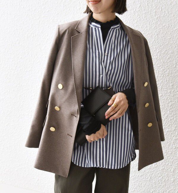 SHIPS any「SHIPS any:〈洗濯機可能〉アイビー ブレザー ダブル ジャケット」|テーラードジャケット|