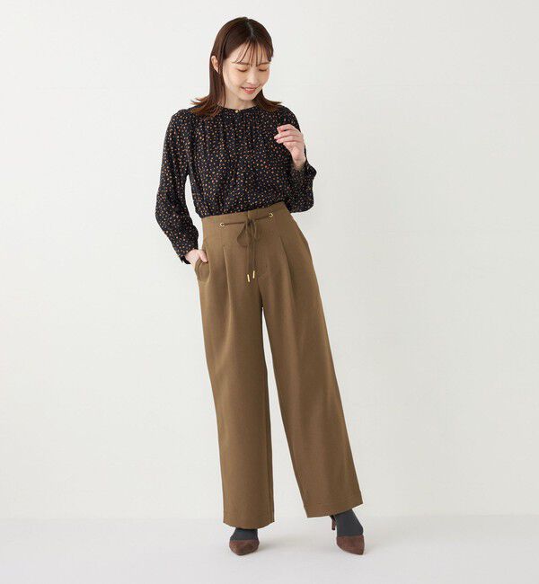 SHIPS Colors 「SHIPS Colors:〈洗濯機可能〉サテン ギャザー シャツ◇」|シャツ・ブラウス|