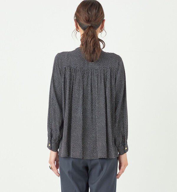 SHIPS Colors 「SHIPS Colors:〈洗濯機可能〉サテン ギャザー シャツ◇」|シャツ・ブラウス|