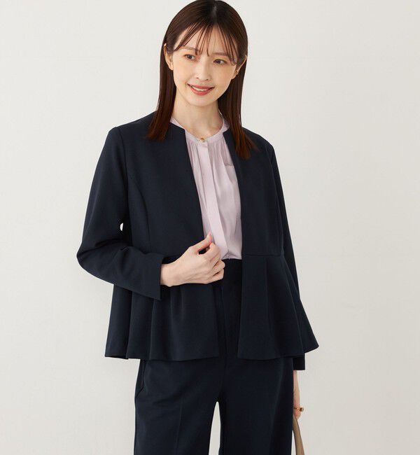 SHIPS Colors 「SHIPS Colors:〈洗濯機可能〉サテン ギャザー シャツ◇」|シャツ・ブラウス|