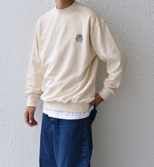SHIPS any「【WEB限定】SHIPS any: アイビーライク ワンポイント 刺繍 ロゴ スウェット 24FW◇」|スウェット・ジャージ|