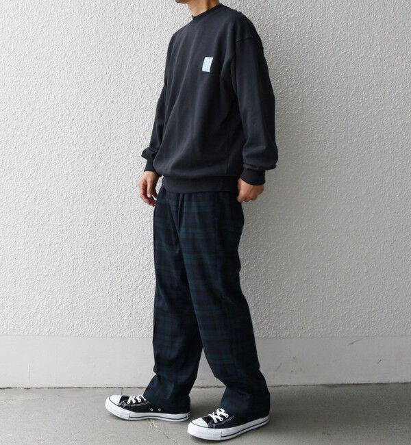 SHIPS any「【WEB限定】SHIPS any: アイビーライク ワンポイント 刺繍 ロゴ スウェット 24FW◇」|スウェット・ジャージ|