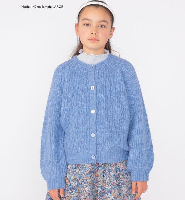 SHIPS KIDS「SHIPS KIDS:100～140cm / ＜手洗い可能＞ 5G 畔ニット カーディガン」|カーディガン|