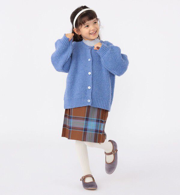 SHIPS KIDS「SHIPS KIDS:100～140cm / ＜手洗い可能＞ 5G 畔ニット カーディガン」|カーディガン|