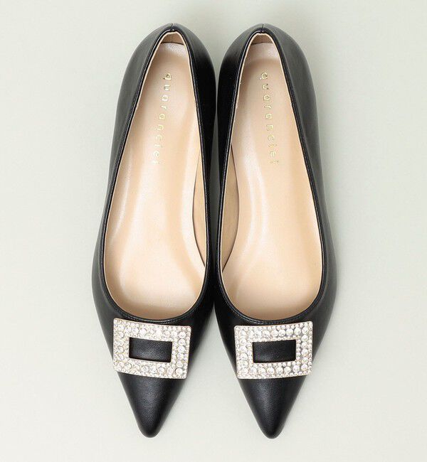 quaranciel「quaranciel: ビジュー モチーフ ポインテッド パンプス」|パンプス|