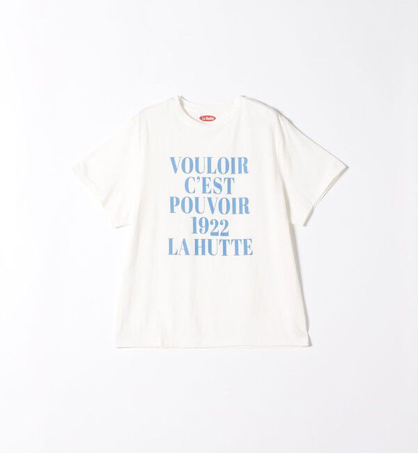 SHIPS any「La Hutte:〈洗濯機可能〉デザイン ロゴ  プリント TEE」|Tシャツ・カットソー|