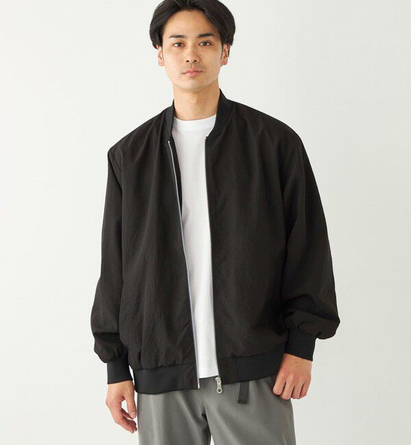 SHIPS Colors 「SHIPS Colors:ボマー ジャケット」|ブルゾン・スタジャン|ブラック