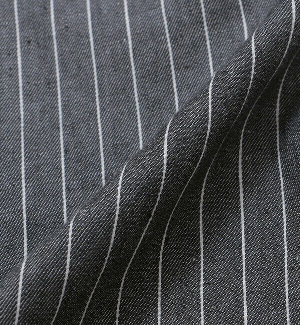 SHIPS「SHIPS: SOLOTEX(R) サフィランリネン ストライプ/チェック イージー パンツ」|チノ|