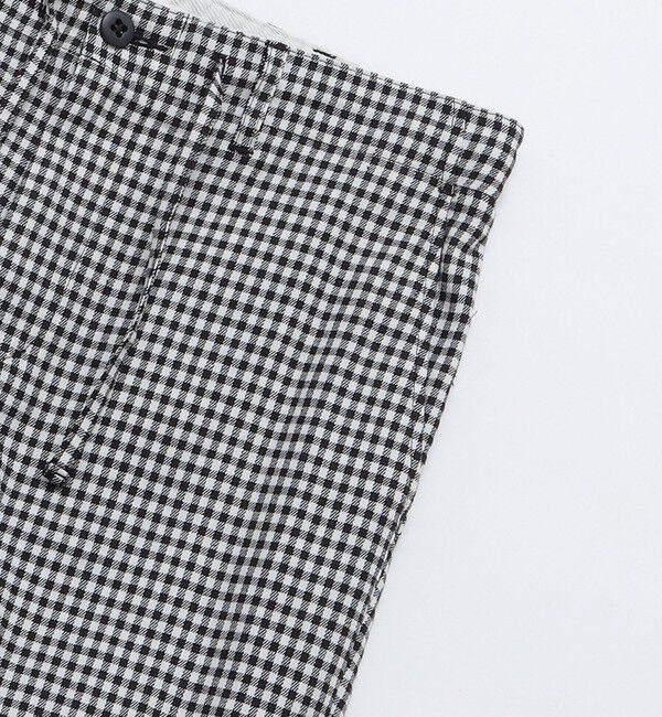 SHIPS「SHIPS: SOLOTEX(R) サフィランリネン ストライプ/チェック イージー パンツ」|チノ|