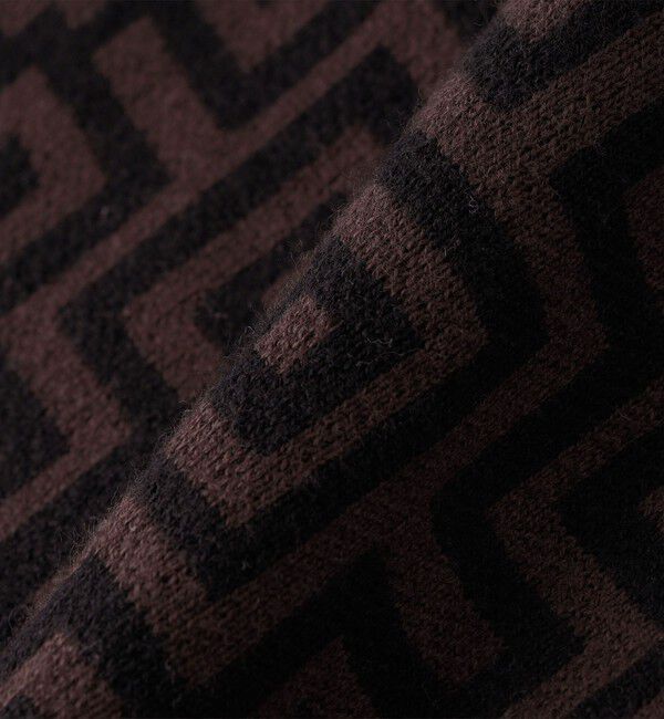 SHIPS「City Ambient Products:〈手洗い可能〉ジオメトリック ジャカード ニット ベスト」|ベスト・ジレ|