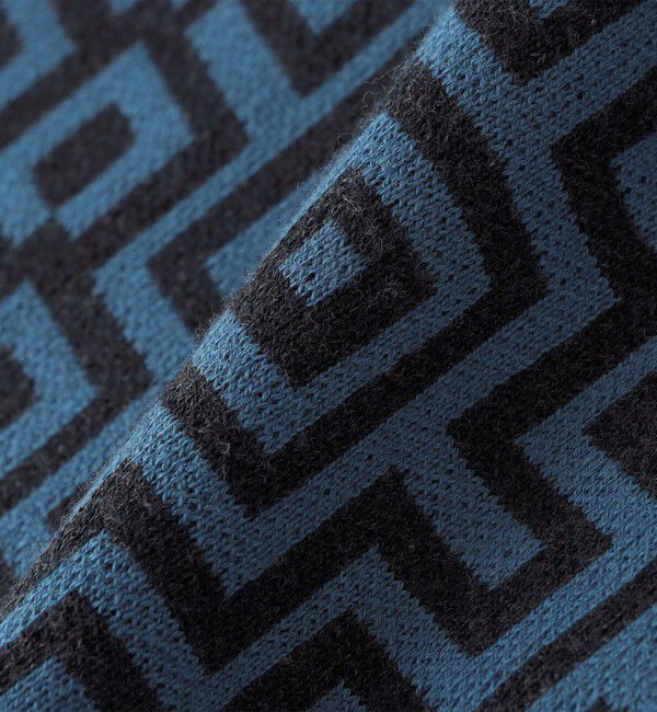 SHIPS「City Ambient Products:〈手洗い可能〉ジオメトリック ジャカード ニット ベスト」|ベスト・ジレ|