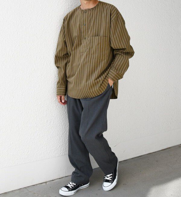 SHIPS any「SHIPS any: 〈洗濯機可能〉チェック & ソリッド 2タック セミワイド イージー パンツ◇」|チノ|