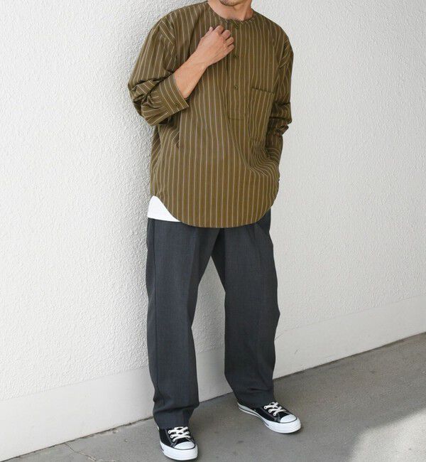 SHIPS any「SHIPS any: 〈洗濯機可能〉チェック & ソリッド 2タック セミワイド イージー パンツ◇」|チノ|