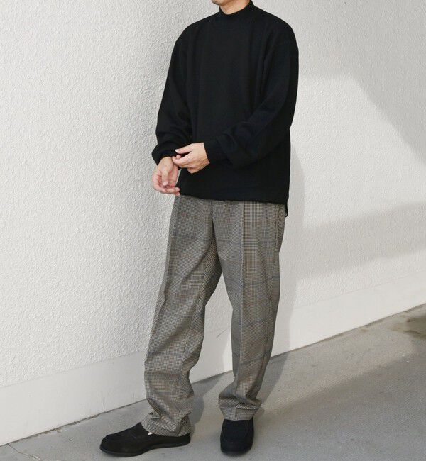 SHIPS any「SHIPS any: 〈洗濯機可能〉チェック & ソリッド 2タック セミワイド イージー パンツ◇」|チノ|