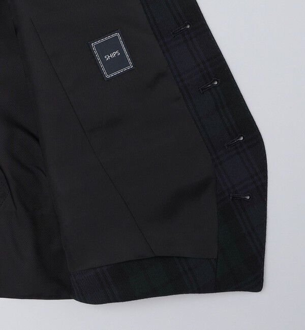 SHIPS「SHIPS: ブラックウォッチ チェック ベスト」|ベスト・ジレ|