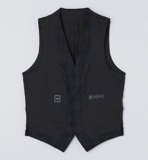 SHIPS「SHIPS: ブラックウォッチ チェック ベスト」|ベスト・ジレ|