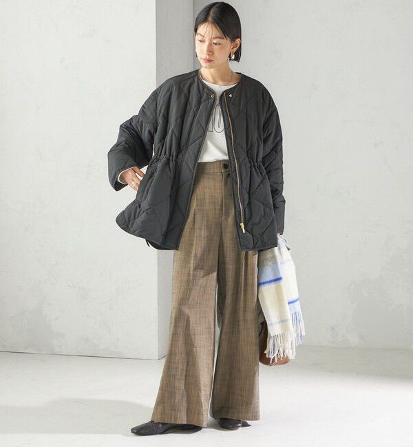 SHIPS for women「〈手洗い可能〉キルティング サイドジップ ブルゾン」|ブルゾン・スタジャン|