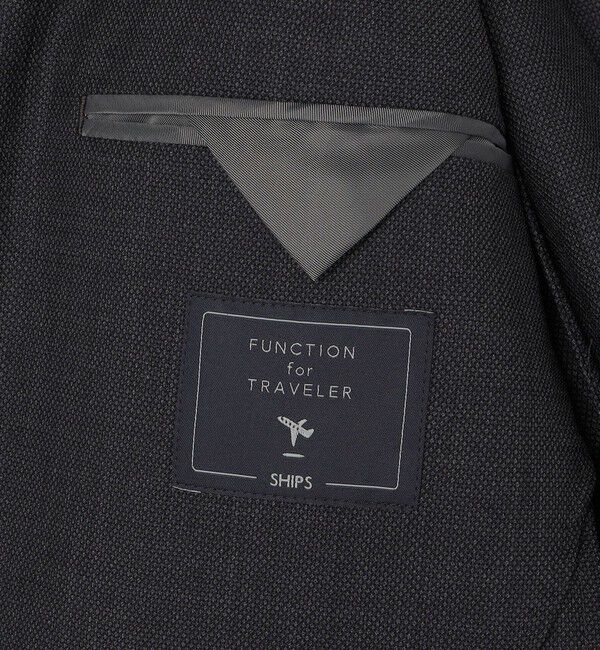 SHIPS「SHIPS:〈FUNCTION/洗濯機可能〉ウォッシャブル バーズアイ ジャケット(セットアップ対応)」|テーラードジャケット|