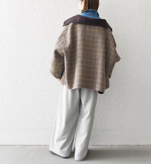 SHIPS any「《一部追加予約》【WEB限定】SHIPS any: リバー スタンドカラー ポンチョ ショート コート」|その他|