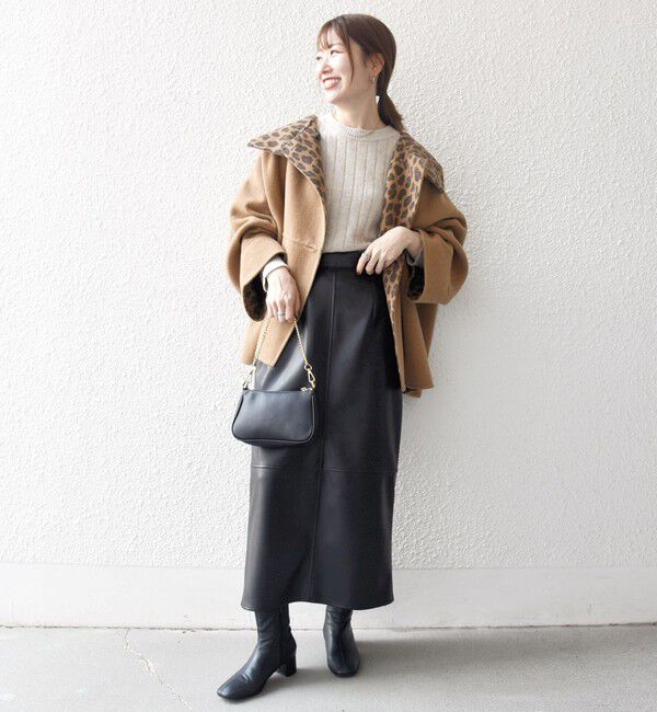 SHIPS any「《一部追加予約》【WEB限定】SHIPS any: リバー スタンドカラー ポンチョ ショート コート」|その他|