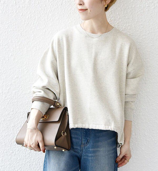 SHIPS any「【WEB限定】SHIPS any:〈洗濯機可能〉USA コットン 裏起毛 コクーン プルオーバー」|スウェット・ジャージ|