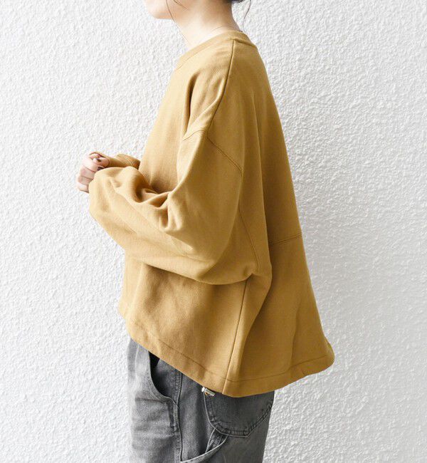 SHIPS any「【WEB限定】SHIPS any:〈洗濯機可能〉USA コットン 裏起毛 コクーン プルオーバー」|スウェット・ジャージ|