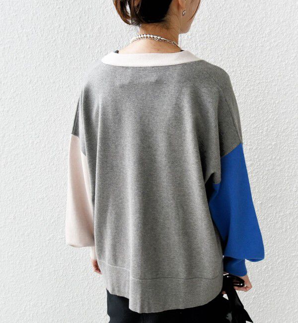 SHIPS for women「【WEB限定】〈手洗い可能〉配色 ポケット カーディガン」|カーディガン|